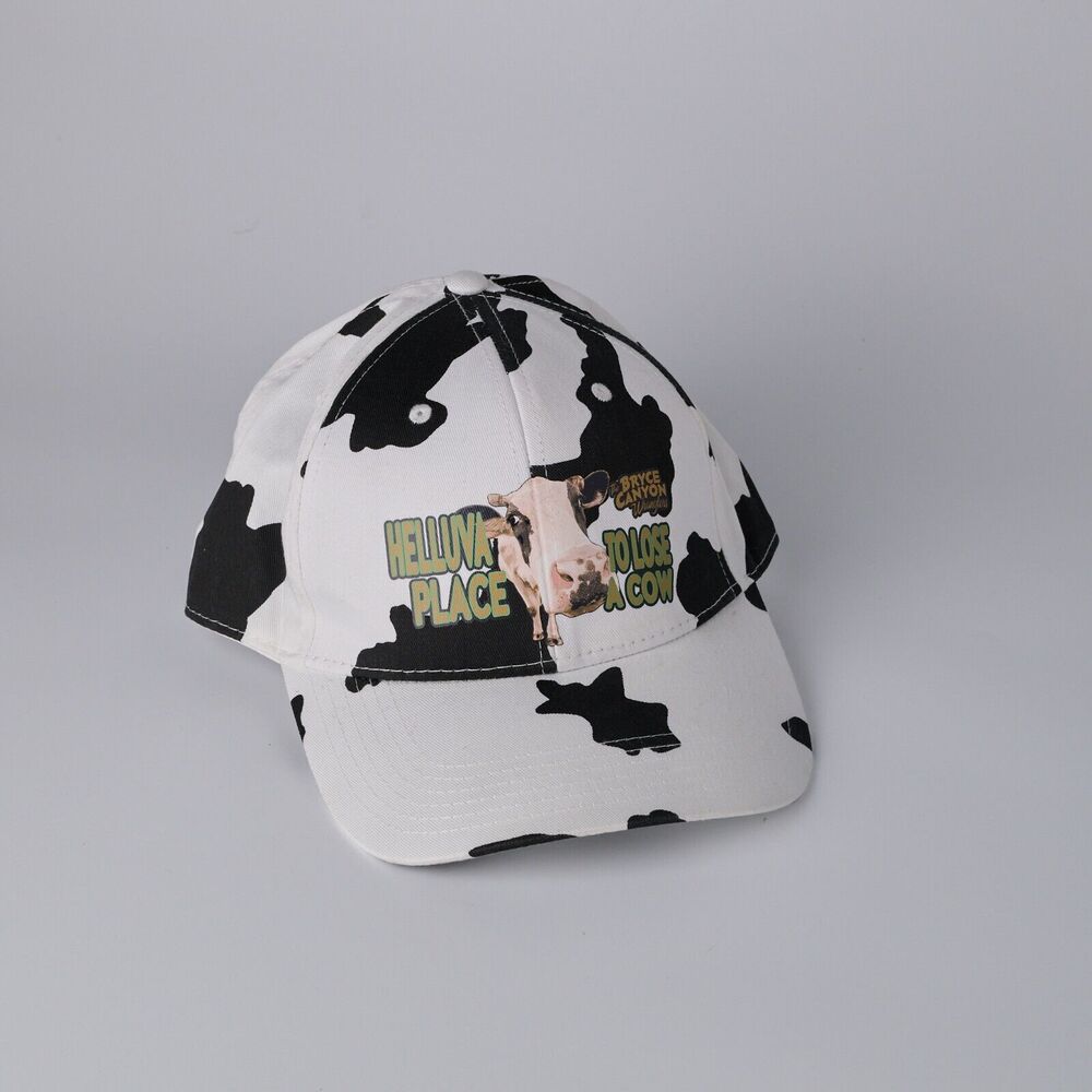 Otto Helluva Place To Lose A Cow Baseball Cap Cowprint Bryce Canyon Snapback Hat - Picture 9 of 9